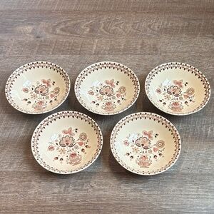 Johnson Brothers Jamestown Old Granite Soup Cereal Bowl Set of 5